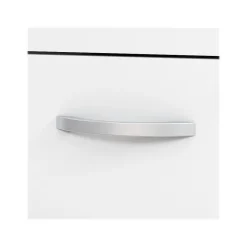 Easy Office 2-Drawer Mobile Vertical File Cabinet, Letter/Legal Size, Lockable, Pure White (EO108WHSU) File Cabinets