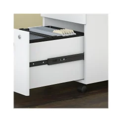 Easy Office 2-Drawer Mobile Vertical File Cabinet, Letter/Legal Size, Lockable, Pure White (EO108WHSU) File Cabinets