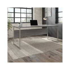 Sale Hybrid 72"W x 36"D Computer Table Desk with Metal Legs, (HYD172PG) Computer Desks