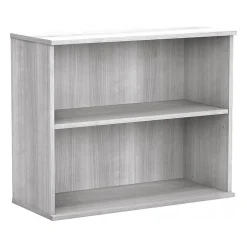Outlet Hybrid 29"H 2-Shelf Bookcase with Adjustable Shelf, Laminated Wood (HY3036PG-Z) Bookcases