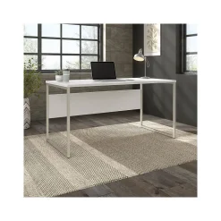 Online Hybrid 60"W Computer Table Desk with Metal Legs, (HYD360WH) Computer Desks