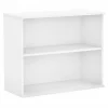Clearance 29"H 2-Shelf Bookcase with Adjustable Shelf, White (BK3036WH) Bookcases