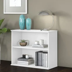 Clearance 29"H 2-Shelf Bookcase with Adjustable Shelf, White (BK3036WH) Bookcases