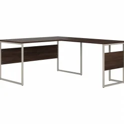 Hybrid 60"W L Shaped Table Desk with Metal Legs, (HYB027BW) L-Desks