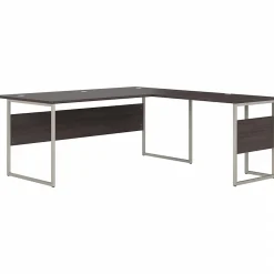 Best Hybrid 72"W L Shaped Table Desk with Metal Legs, (HYB025SG) L-Desks