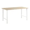 Clearance Hustle 60"W Computer Desk with Metal Legs, Natural Elm (HUD160NE) Office Desks