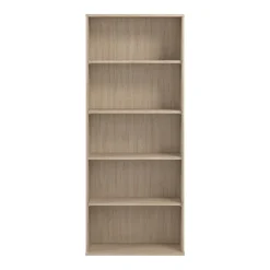 Hustle Tall 5 Shelf Bookcase, Natural Elm (HUB230NE) Bookcases