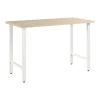 Discount Hustle 48"W Computer Desk with Metal Legs, Natural Elm (HUD148NE) Office Desks