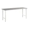 Clearance Hustle 72"W Computer Desk with Metal Legs, Platinum Gray (HUD172PG) Office Desks