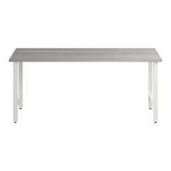 Clearance Hustle 72"W Computer Desk with Metal Legs, Platinum Gray (HUD172PG) Office Desks