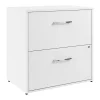 Online Hustle 2 Drawer Lateral File Cabinet, White (HUF130WH) File Cabinets