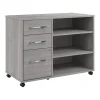 Online Hustle Office Storage Cabinet with Wheels, Platinum Gray (HUF140PG) File Cabinets