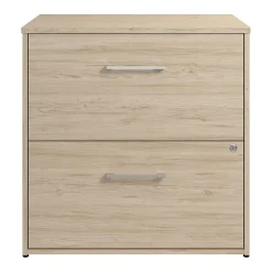 Best Hustle 2 Drawer Lateral File Cabinet, Natural Elm (HUF130NE) File Cabinets
