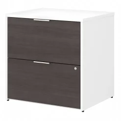 Discount Jamestown 2-Drawer Lateral File Cabinet, Locking, Letter/Legal, Storm Gray/White, 29.72" (JTF130SGWHSU) File Cabinets
