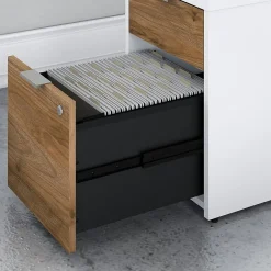 Jamestown 2-Drawer Vertical File Cabinet, Letter/Legal, Fresh Walnut/White, 23.66