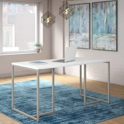 Clearance Method 60"W Table Desk, White (KI70201K) Computer Desks