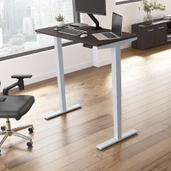 Discount Move 40 Series 48"W Electric Adjustable Standing Desk, Storm Gray/Cool Gray Metallic (M4S4824SGSK) Standing Desks