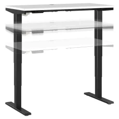 Discount Move 40 Series 48"W Electric Height Adjustable Standing Desk, White/Black (M4S4824WHBK) Standing Desks