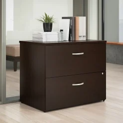 Outlet Office in an Hour 2 Drawer Lateral File Cabinet, Mocha Cherry (OIAH011MRSU) File Cabinets