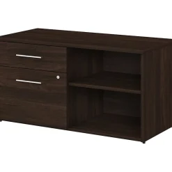 Hot Office 500 23.2" Storage Cabinet with 2 Shelves, Black Walnut (OFS145BW) Storage Cabinets