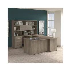 Clearance Office 500 72"W U Shaped Executive Desk with Drawers and Hutch, (OF5003MHSU) Office Desks