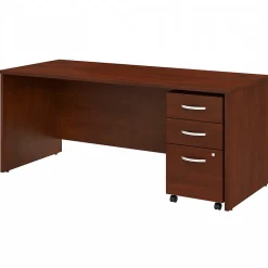 Sale Studio C 72"W Office Desk with Mobile File Cabinet, (STC013HCSU) Computer Desks