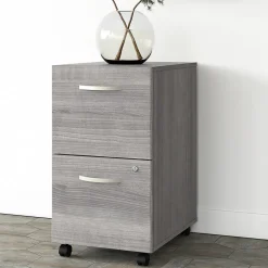 Clearance Studio A 2-Drawer Mobile Vertical File Cabinet, Letter/Legal Size, Lockable, (SDF116PGSU-Z) File Cabinets