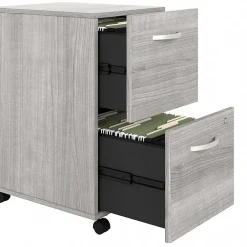 Clearance Studio A 2-Drawer Mobile Vertical File Cabinet, Letter/Legal Size, Lockable, (SDF116PGSU-Z) File Cabinets