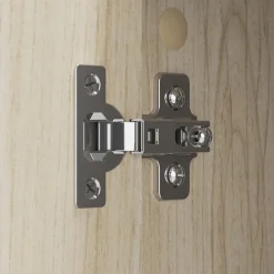 Discount Bush Business Furniture Studio C Low Storage Cabinet with Doors and Shelves, Natural Elm (SCS160NE) Storage Cabinets