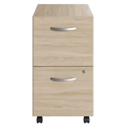 New Bush Business Furniture Studio C 2 Drawer Mobile File Cabinet, Natural Elm (SCF116NESU) File Cabinets