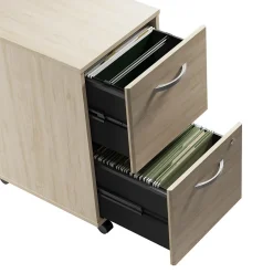 New Bush Business Furniture Studio C 2 Drawer Mobile File Cabinet, Natural Elm (SCF116NESU) File Cabinets