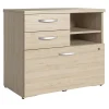 Bush Business Furniture Studio C Office Storage Cabinet with Drawers and Shelves, Natural Elm (SCF130NESU) Storage Cabinets