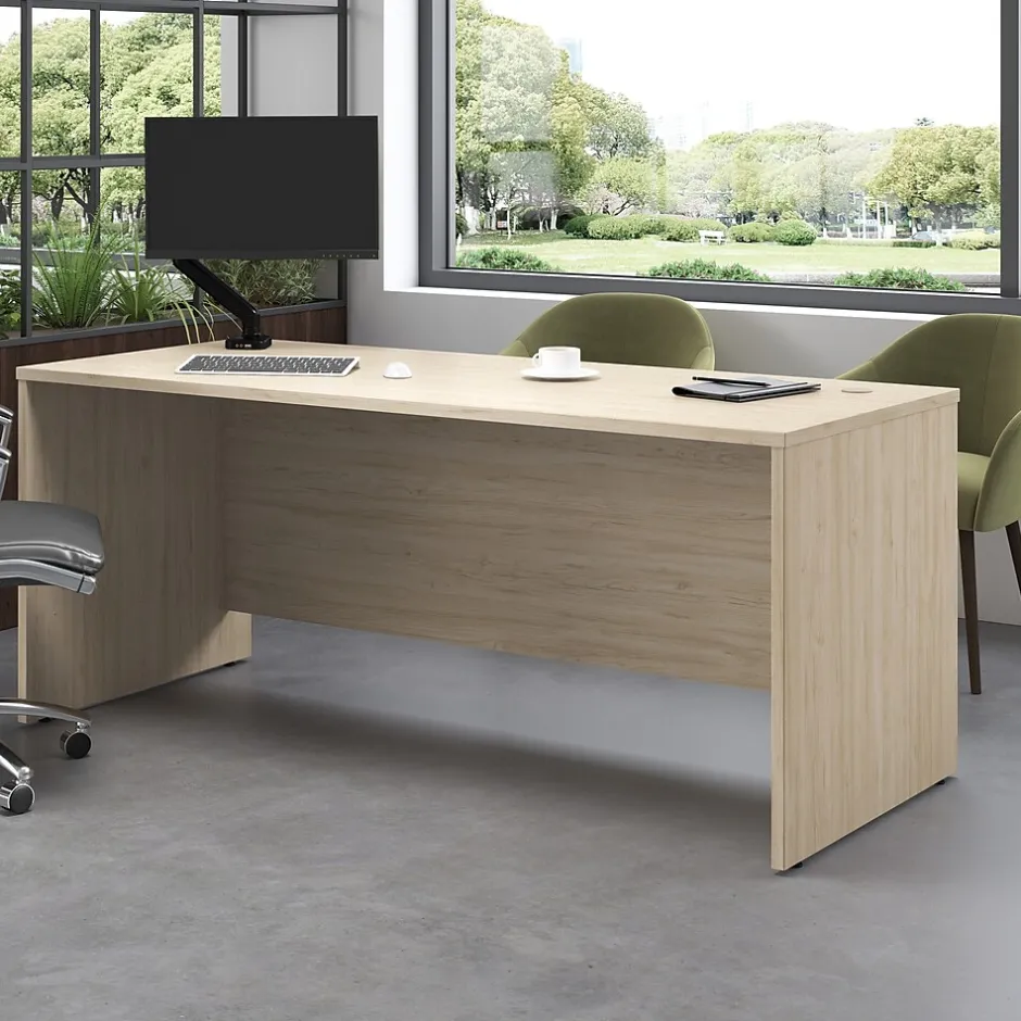 Bush Business Furniture Studio C 72"W Office Desk, Natural Elm (SCD272NE) Computer Desks