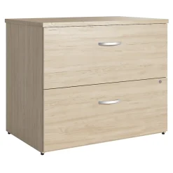 Clearance Bush Business Furniture Studio C 2 Drawer Lateral File Cabinet, Natural Elm (SCF136NESU) File Cabinets
