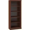 Best Saratoga 72"H 5-Shelf Bookcase with Adjustable Shelves, Harvest Cherry (W1615C-03) Bookcases