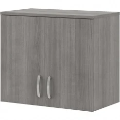 Hot Universal 24" Wall Cabinet with Doors and 2 Shelves, Platinum Gray (UNS428PG) Storage Cabinets