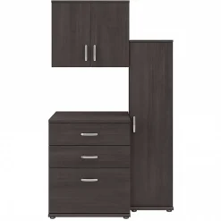 Universal 62" 3-Piece Modular Storage Set with 5 Shelves, Storm Gray (UNS005SG) Storage Cabinets
