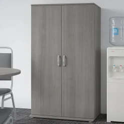 Best Universal 62" Tall Storage Cabinet with Doors and 5 Shelves, Platinum Gray (UNS136PGK) Storage Cabinets