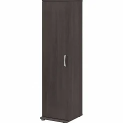 Discount Universal 62" Tall Narrow Storage Cabinet with Door and 3 Shelves, Storm Gray (UNS116SG) Storage Cabinets