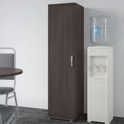 Discount Universal 62" Tall Narrow Storage Cabinet with Door and 3 Shelves, Storm Gray (UNS116SG) Storage Cabinets