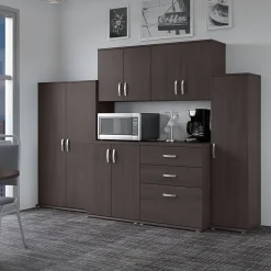 Universal 62" 6-Piece Modular Storage Set with 14 Shelves, Storm Gray (UNS002SG) Storage Cabinets