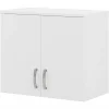Clearance Universal 24" Wall Cabinet with Doors and 2 Shelves, White (UNS428WH) Storage Cabinets