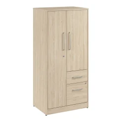 Discount Vista Wardrobe Cabinet with Drawers, Natural Elm (VSS130NEK) Storage Cabinets