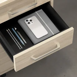 Discount Vista Wardrobe Cabinet with Drawers, Natural Elm (VSS130NEK) Storage Cabinets