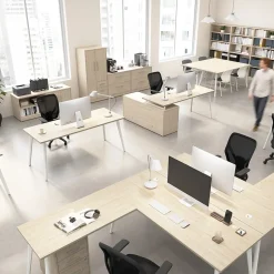 Vista Tall 5 Shelf Bookcase, Natural Elm (VSB12479-Z) Bookcases