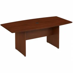 Sale 72W x 36D Boat Shaped Conference Table with Wood Base, (99TB7236HC) Conference Room Tables