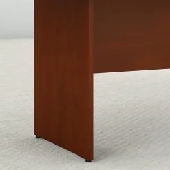 Hot 120W x 48D Boat Shaped Conference Table with Wood Base, (99TB12048HCK) Conference Room Tables