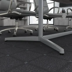 Outlet 120W x 48D Boat Shaped Conference Table with Metal Base, (99TBM120PGSVK) Conference Room Tables