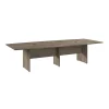 Best 120W x 48D Boat Shaped Conference Table with Wood Base, Modern Hickory (99TB12048MHK) Conference Room Tables