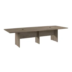 Best 120W x 48D Boat Shaped Conference Table with Wood Base, Modern Hickory (99TB12048MHK) Conference Room Tables